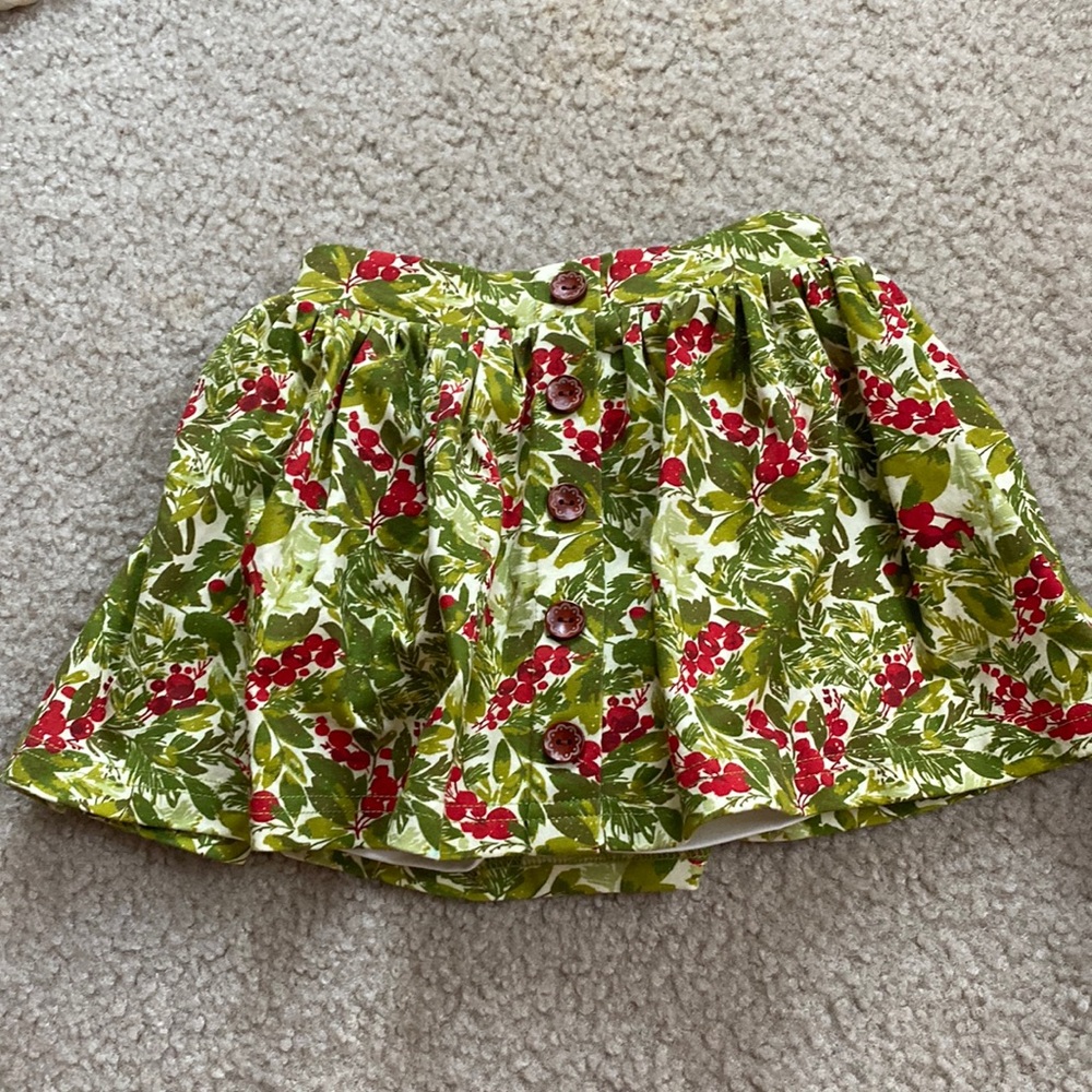 COPY - Sweet Honey Size 3T Holly Berry Skirt